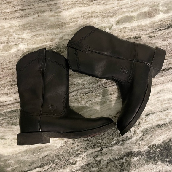 Ariat Black Boots Western Womens Size 5.5 - Picture 2 of 7